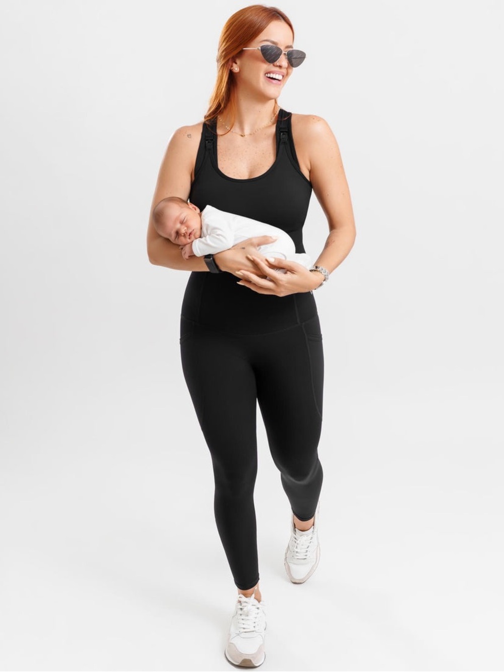 Babybub Black Postpartum Leggings - Black Size Medium (Postpartum) - Picture 2 of 9